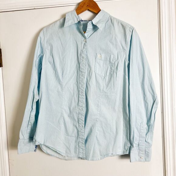 Wrangler Shirt Women's M Solid Light Blue George Strait for HER Button Up - Picture 1 of 7